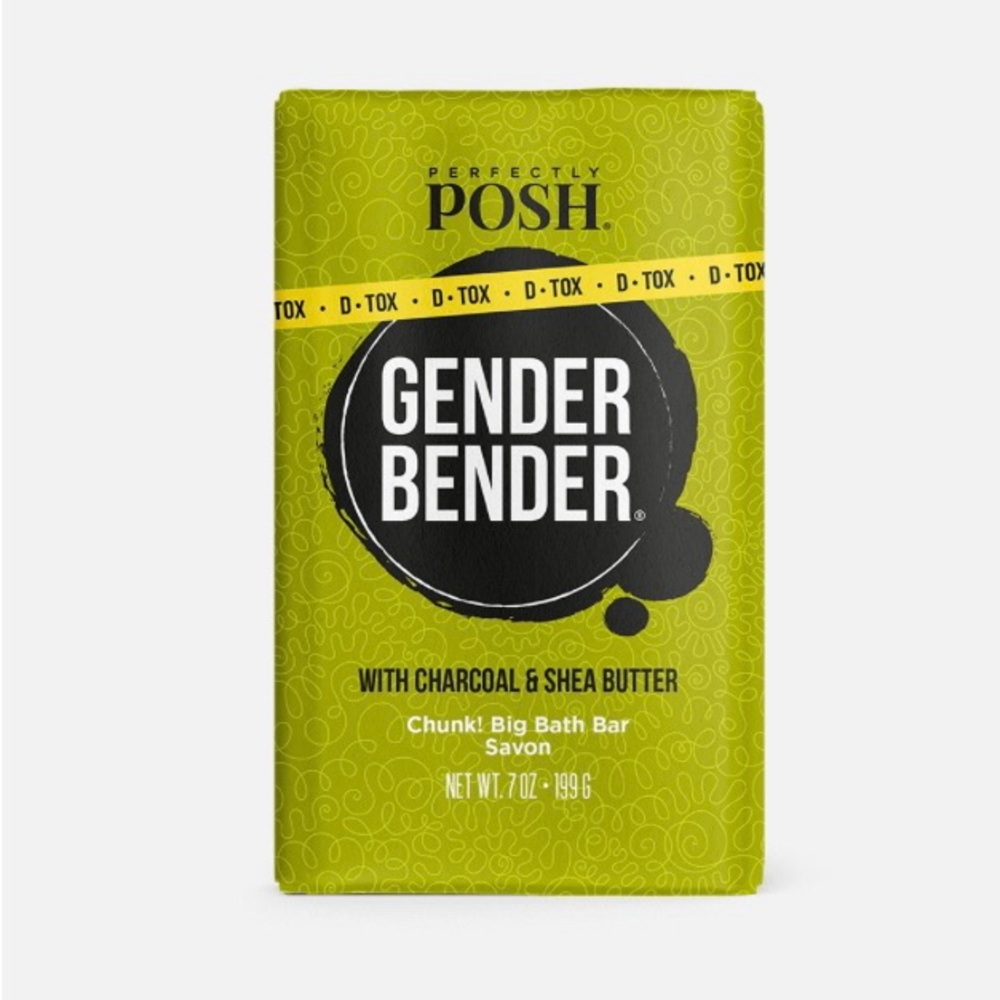 Perfectly Posh Gender Bender Charcoal & Shea Butter Bath Bar